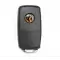 Xhorse Universal Wire Flip Remote B5 Style 3 Buttons Extreme Black for VVDI Key Tool XKB506EN thumb