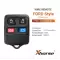 Xhorse Universal Wire Remote Ford Style Separate Square 4 Buttons with Panic Button for VVDI Key Tool XKFO02EN thumb