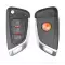 Xhorse Wire Universal Flip Remote Key Knife Style 3 Buttons with Trunk Button for VVDI Key Tool XKKF02EN thumb