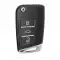 Xhorse Wire Flip Remote Key MQB Style 3 Buttons XKMQB1EN-0 thumb