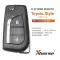 Xhorse Uinversal Wire Flip Remote Key Toyota Style 2 Buttons for VVDI Key Tool XKTO01EN  thumb