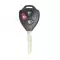 Xhorse Wire Remote Key Toyota Style Flat Right 3 Buttons  XKTO04EN-0 thumb
