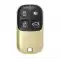 Xhorse Wire Remote Shell Style Separate Golden 4 Buttons XKXH02EN-0 thumb