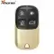 Xhorse Wire Remote Shell Style Separate Golden 4 Buttons XKXH02EN-0 thumb