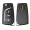 Xhorse Universal Wireless Flip Remote Key Toyota Style 3 Buttons with Trunk Button for VVDI Key Tool XNTO00EN thumb