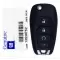 2019-202s Chevrolet Sonic, Trax Flip Remote Key 13530752 LXP-T003-0 thumb