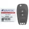 Strattec 5933401 Flip Remote Key for Chevrolet 3 Button thumb