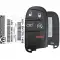 2017-2016 Jeep Compass Smart Remote Key 68417823AB M3N-40821302 5 Button-0 thumb