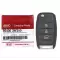 2014-2016 KIA Sportage Flip Remote Key 95430-3W350 NYODD4TX1306-TFL-0 thumb