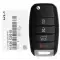 2017-2020 KIA Niro FE Flip Remote Key SY5JFRGE04 95430-G5010 4 Button-0 thumb