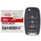 2016-2020 KIA Optima Flip Remote Key 95430-D4010 SY5JFRGE04-0 thumb