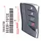 2024-2025 Lexus UX Smart Remote Key 8990H-76F20 HYQ14FLC 4 Button-0 thumb