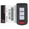 2014-2020 Mitsubishi Mirage Smart Entry Remote Key 3 Button 8637B153 OUC003M-0 thumb