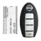 2010-2014 Nissan Murano Smart Keyless Remote Key 4 Button 285E3-1AC7B 5WK49623-0 thumb
