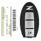 2019-2021 Nissan 370Z Smart Keyless Remote Key 3 Button 285E3-1ET5D KR55WK49622-0 thumb