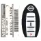 2011-2017 Nissan Quest Smart Keyless Remote Key 6 Button 285E3-1JA2A CWTWB1U789-0 thumb