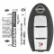 2021-2024 Nissan Kicks, Pathfinder, Rogue Smart Remote Key 285E3-6XR1A KR5TXN1-0 thumb