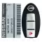 2007-2013 Nissan Pathfinder, Rogue, Versa , ArmadaSmart Keyless Remote Key 3 Button 285E3-EM31D CWTWBU729-0 thumb