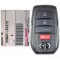 2023 Toyota Corolla Smart Remote Key 8990H-02470 8990H-12350 HYQ14FBW 4 Button-0 thumb
