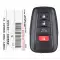 2020-2021 Toyota Highlander Hybrid Smart Keyless Remote 8990H-0E030 HYQ14FBC-0 thumb