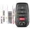 2024 Toyota Highlander Smart Remote Key HYQ14FBX 8990H-0E600 4 Button-0 thumb