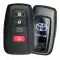 2019-2021 Genuine OEM Toyota RAV4 Keyless Entry Car Remote Control 8990H0R040 HYQ14FBC with 4 Buttons (Blue Logo) thumb