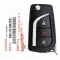 2019-2020 Toyota RAV4 Flip Remote Key 89070-0R300 GQ4-73T H-Chip-0 thumb