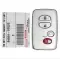 2009-2010 Toyota Venza Smart Keyless Proximity Remote 89904-0T020 HYQ14ACX-0 thumb