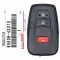2019-2022 Toyota RAV4 Smart Proximity Remote Key 8990H-42010 HYQ14FBC-0 thumb