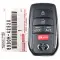 2023 Toyota bZ4X Smart Remote Key 5 Button 8990H-42520 HYQ14FBX-0 thumb