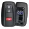 2021-2022 Genuine OEM Toyota Prius Smart Keyless Entry Remote PN: 8990447710 FCCID: HYQ14FLA with 3 Buttons  thumb