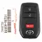 2025-2026 Toyota 4Runner, Land Cruiser Smart Remote Key HYQ14FBX 8990H-60751 3 Button-0 thumb