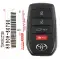 2024-2025 Toyota Land Cruiser Smart Remote Key 8990H-60790 HYQ14FBX 4 Button-0 thumb