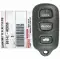 2000-2004 Toyota Avalon Keyless Entry Remote Key HYQ12BAN 89742-AC050-0 thumb