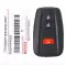 2018-2021 Toyota C-HR Smart Keyless Proximity Remote 89904-F4020 MOZBR1ET-0 thumb