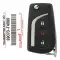 2018-2020 Toyota C-HR Flip Remote Key 89070-F4080 MOZB97TZ-0 thumb