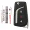 2018 Toyota C-HR Flip Remote Key 89070-F4081 MOZB97TZ-0 thumb