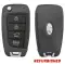 20218-2021 Hyundai Accent Flip Remote Key 95430-J0700 NYOSYEC4TX1707 Refurbished (Grade B)-0 thumb