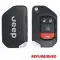 2018-2025 Jeep Wrangler, Jeep Gladiator Flip Remote Key 4 Buttons 68416784AB OHT1130261 Refurbished (Grade B)-0 thumb