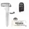 Chrysler Jeep Dodge RAM Emergency Insert Key Blade 68200221AA-0 thumb