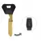 Emergency Insert Key Blade for Infiniti QX80, QX60 Smart Remote Key same as H0564-7JA0A-0 thumb