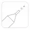 Universal Grade Carbide Tracer Point 4.5mm Tip 1mm for Keyline 994 thumb