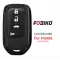 Silicon Cover for Honda Smart Remote Key 4 Button Carbon Fiber Style Black-0 thumb