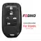 Silicon Cover for Honda Smart Remote Key 5 Button Carbon Fiber Style Black-0 thumb