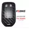 Silicon Cover for Honda Odyssey Smart Remote Key 7 Button Carbon Fiber Style Black-0 thumb