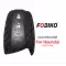 Silicon Cover for Hyundai Santa Fe Smart Remote Key 4 Button Carbon Fiber Style Black-0 thumb
