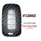 Silicon Cover for Old Hyundai Kia Smart Remote Key 4 Button Carbon Fiber Style Black-0 thumb