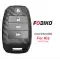 Silicon Cover for Kia Smart Remote Key 4 Button Carbon Fiber Style Black-0 thumb