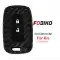 Silicon Cover for Kia Smart Remote Key 3 Button Carbon Fiber Style Black with Trunk-0 thumb