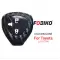 Silicon Cover for Toyota Remote Head Key 3 Button Carbon Fiber Style Black-0 thumb
